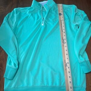 EUC Southern Tide boys turquoise mint Quarter-Zip Pullover size Large (12-14)